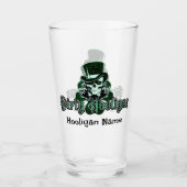 Dirty Hooligan-Logo - Personalisiert Glas (Vorderseite)