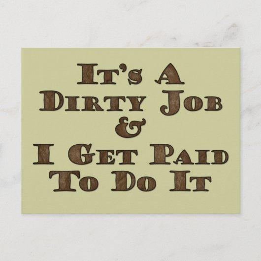Dirty Job Postkarte (Vorderseite)