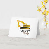 Dirty Karte (Gelbe Blume)