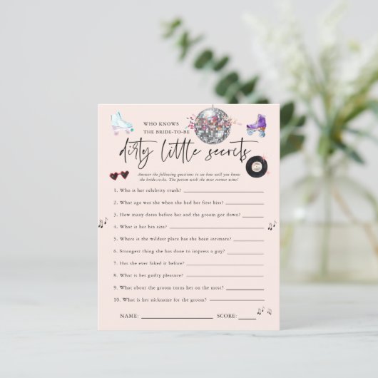 Dirty Little Secrets | Roller Skaten Bachelorette (Stehend Vorderseite)