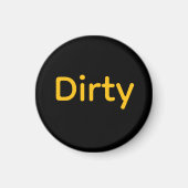 DIRTY Logo Geschirrspüler Magnet (Vorne)
