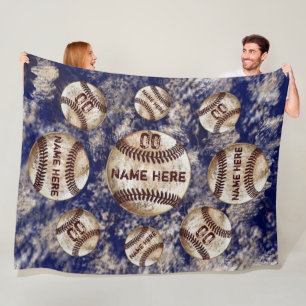 Dirty Look Custom Baseball Blanken Name und Nummer Fleecedecke