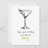Dirty Martini 30 Geburtstag Karte (Vorderseite)