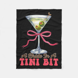 Dirty Martini Bachelorette Bridal Bräune eine Brau Fleecedecke