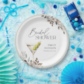 Dirty Martini Cocktail Brautparty Pappteller (Party)