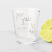 Dirty Martini Cocktail Brautparty Schnapsglas (Rückseite)