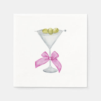 Dirty Martini Cocktail Napkins Serviette