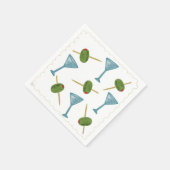 Dirty Martini Cocktail Napkins Serviette (Ecke)