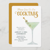 Dirty Martini Cocktail-Party jedes Mal Einladung (Vorne/Hinten)