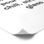 Dirty Martini Cocktail Rezept Art 18 "x24" Poster (Ecke)