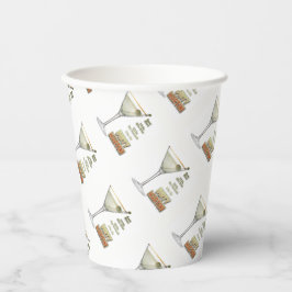 Dirty Martini Cocktail Rezept Kunstpapier Becher