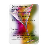 Dirty Martini Drink Rezept Magnet (Vertikal)