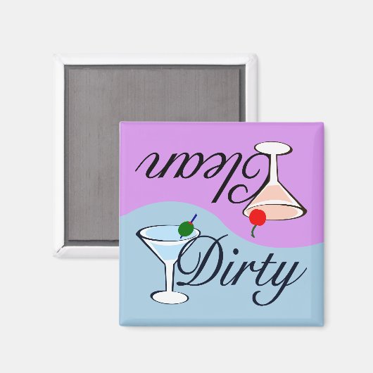 Dirty Martini Geschirrspüler Magnet (Vorderseite/Rückseite)