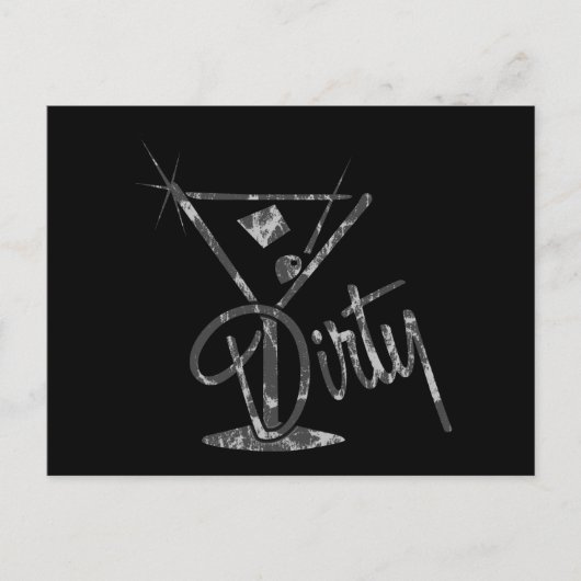 Dirty Martini - Gray Postkarte (Vorderseite)