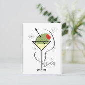 Dirty Martini liebt T - Shirt & Geschenke Postkarte (Stehend Vorderseite)