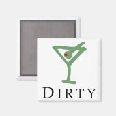 Dirty Martini Magnet (Vorderseite/Rückseite)