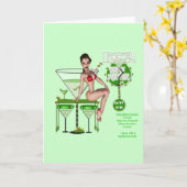 Dirty Martini - Note Card Karte (Gelbe Blume)