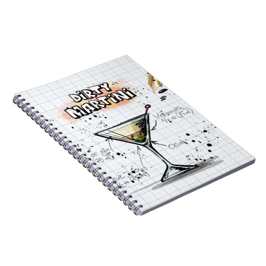 Dirty Martini Notizblock (Rechte Seite)
