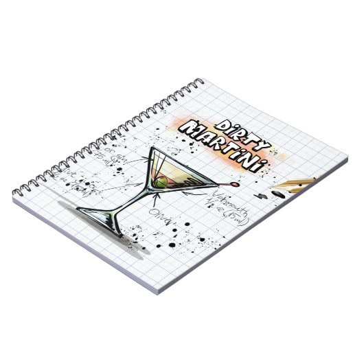 Dirty Martini Notizblock (Linke Seite)