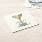Dirty Martini Paper Untersetzer (angewinkelt)
