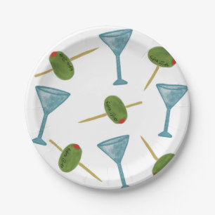 Dirty Martini Party Tellers Pappteller