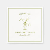 Dirty Martini Personalisiert Chic Junggeselinnen-A Serviette (Vorderseite)