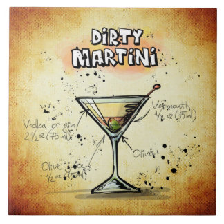 Dirty Martini Recipe Bar Gold Fliese