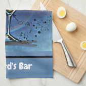 Dirty Martini Rezept Personalisierte Custom Bar Geschirrtuch (Viertel Falte)