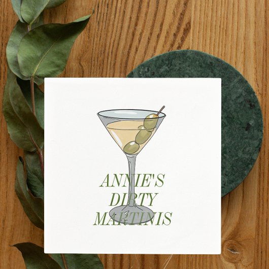 Dirty Martini Serviette
