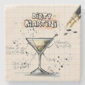 Dirty Martini Stone Untersetzer (Vorderseite)