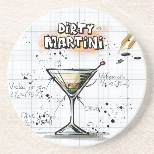 Dirty Martini Untersetzer (Vorne)