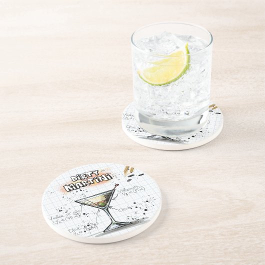 Dirty Martini Untersetzer (Seite)