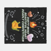 Dirty Mind Beautiful Heart Deadly Competition Fleecedecke (Vorderseite (Horizontal))