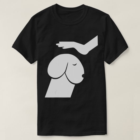 Dirty Mind Hund ein lustiger Hund Erwachsenen Humo T-Shirt (Design vorne)
