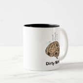 Dirty Mind Zweifarbige Tasse (VorderseiteRechts)