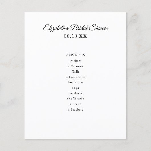 Dirty Minds | Brautparty Game (Rückseite)