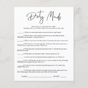Dirty Minds Brautparty Game