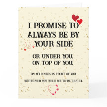 Dirty Naughty Jubiläumskarte für Ihn