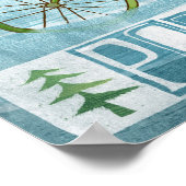 Dirty Net Bigfoot Hipster Poster (Ecke)