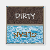 Dirty oder Clean Dish Washer Magnet (Vorne)
