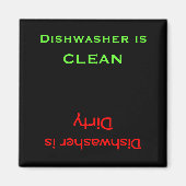 Dirty oder Clean Geschirr Magnet (Vorne)