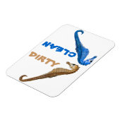 Dirty oder Clean Seepferd Magnet (Linke Seite)