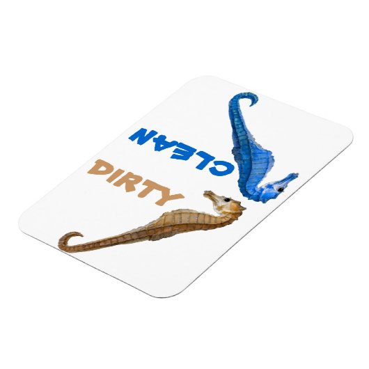Dirty oder Clean Seepferd Magnet (Linke Seite)