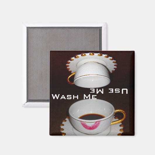 Dirty oder Clean: Wash mich oder Benutze ich Gesch Magnet (Vorderseite/Rückseite)