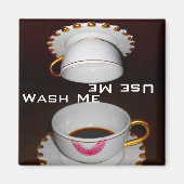 Dirty oder Clean: Wash mich oder Benutze ich Gesch Magnet (Vorne)