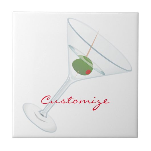 Dirty Olive Martini Thunder_Cove Fliese (Vorderseite)