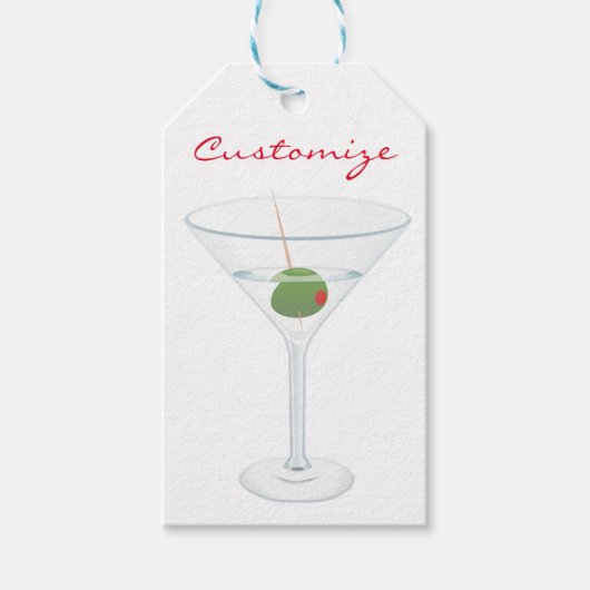 Dirty Olive Martini Thunder_Cove Geschenkanhänger (Vorderseite)