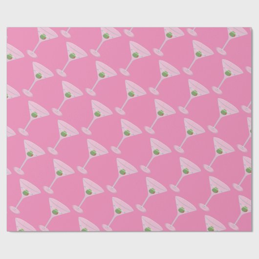 Dirty Olive Martini Thunder_Cove Geschenkpapier (Flach)