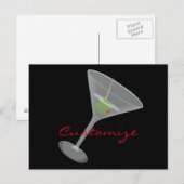 Dirty Olive Martini Thunder_Cove Postkarte (Vorne/Hinten)