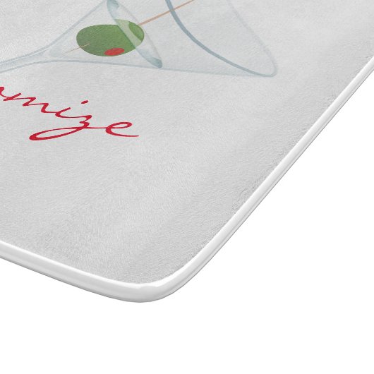 Dirty Olive Martini Thunder_Cove Schneidebrett (Ecke)